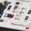 Kelik P-47M Thunderbolt interior 3D decals for Tamiya kit - 3D belsőtér-részletező matricakészlet