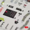 Kelik P-47M Thunderbolt interior 3D decals for Tamiya kit - 3D belsőtér-részletező matricakészlet