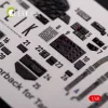Kelik P-47D Razorback interior 3D decals for Tamiya kit - 3D belsőtér-részletező matricakészlet