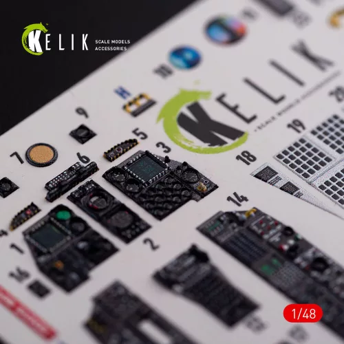 Kelik A-10C Thunderbolt  interior 3D decals for Academy kit - 3D belsőtér-részletező matricakészlet