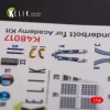 Kelik A-10C Thunderbolt  interior 3D decals for Academy kit - 3D belsőtér-részletező matricakészlet