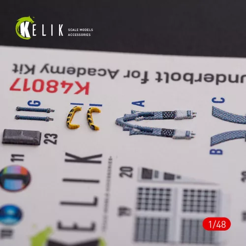 Kelik A-10C Thunderbolt  interior 3D decals for Academy kit - 3D belsőtér-részletező matricakészlet