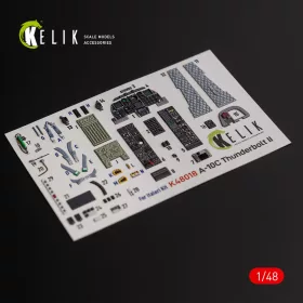   Kelik A-10C Thunderbolt II interior 3D decals for Italeri kit - 3D belsőtér-részletező matricakészlet