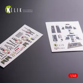   Kelik F-4 (B,N) Phantom II interior 3D decals for Academy kit - 3D belsőtér-részletező matricakészlet
