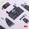 Kelik F-4 (B,N) Phantom II interior 3D decals for Academy kit - 3D belsőtér-részletező matricakészlet