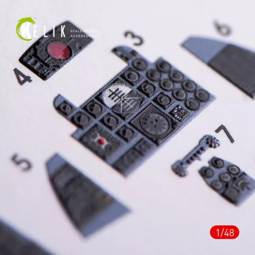 Kelik F-4 (B,N) Phantom II interior 3D decals for Academy kit - 3D belsőtér-részletező matricakészlet