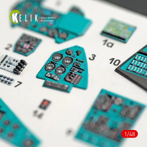 Kelik MI-24V interior 3D decals for Zvezda kit - 3D belsőtér-részletező matricakészlet