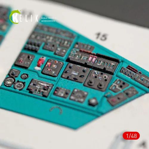 Kelik MI-24V interior 3D decals for Zvezda kit - 3D belsőtér-részletező matricakészlet