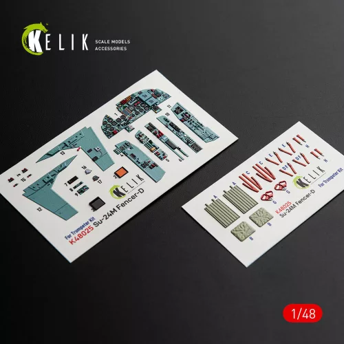 Kelik SU-24 interior 3D decals for Trumpeter kit - 3D belsőtér-részletező matricakészlet