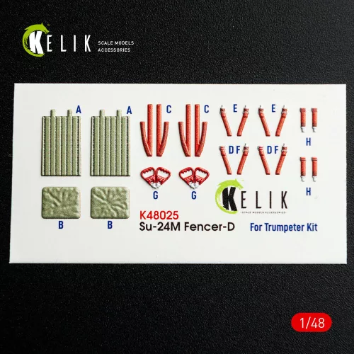 Kelik SU-24 interior 3D decals for Trumpeter kit - 3D belsőtér-részletező matricakészlet
