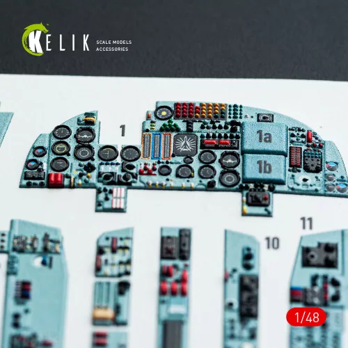 Kelik SU-24 interior 3D decals for Trumpeter kit - 3D belsőtér-részletező matricakészlet