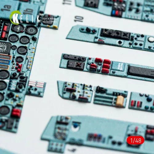 Kelik SU-24 interior 3D decals for Trumpeter kit - 3D belsőtér-részletező matricakészlet