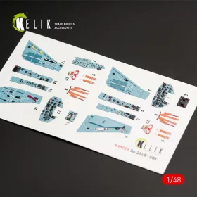   Kelik SU-25UB interior 3D decals for Smer/KP kit - 3D belsőtér-részletező matricakészlet, SMER/KP makettekhez