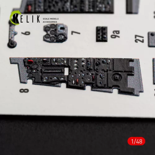 Kelik F-4B interior 3D decals for Tamiya kit - 3D belsőtér-részletező matricakészlet