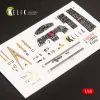 Kelik F-104G Starfighter early type interior 3D decals for Hasegawa kit - F-104G Starfighter korai type – 3D belsőtér-részletező matricakészlet