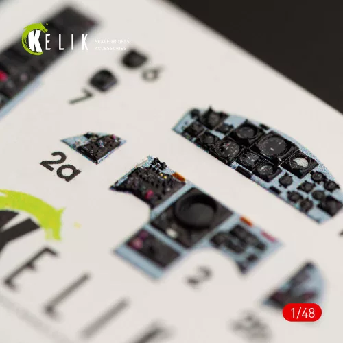 Kelik F-104J Starfighter interior 3D decals for Kinetic kit - 3D belsőtér-részletező matricakészlet