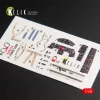 Kelik F-104G Starfighter late type interior 3D decals for Hasegawa kit - F-104G Starfighter késői type – 3D belsőtér-részletező matricakészlet