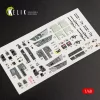Kelik F/A-18B Hornet interior 3D decals for Kinetic kit - 3D belsőtér-részletező matricakészlet