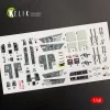 Kelik F/A-18B Hornet interior 3D decals for Kinetic kit - 3D belsőtér-részletező matricakészlet