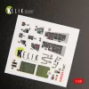 Kelik F-16C Fighting Falcon interior 3D decals for Kinetic kit - 3D belsőtér-részletező matricakészlet