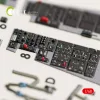 Kelik F-16C Fighting Falcon interior 3D decals for Kinetic kit - 3D belsőtér-részletező matricakészlet