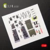Kelik F-16C/N Fighting Falcon interior 3D decals for Tamiya kit - 3D belsőtér-részletező matricakészlet