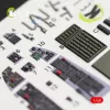 Kelik F-16C/N Fighting Falcon interior 3D decals for Tamiya kit - 3D belsőtér-részletező matricakészlet