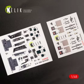  Kelik EA-18G Growler interior 3D decals for MENG kit - 3D belsőtér-részletező matricakészlet