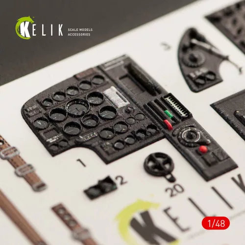Kelik Bristol Beaufort Mk.1 type 1 interior 3D decals for ICM kit - Bristol Beaufort Mk.1 1. típus – 3D belsőtér-részletező matricakészlet