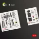 Kelik MiG-29A (9-12) Fulcrum interior 3D decals for GWH kit - 3D belsőtér-részletező matricakészlet