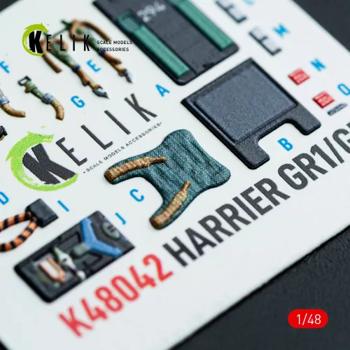Kelik Harrier GR1/GR3 interior 3D decals for Kinetic kit - 3D belsőtér-részletező matricakészlet