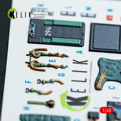 Kelik Harrier GR1/GR3 interior 3D decals for Kinetic kit - 3D belsőtér-részletező matricakészlet