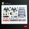 Kelik Harrier GR1/GR3 interior 3D decals for Kinetic kit - 3D belsőtér-részletező matricakészlet