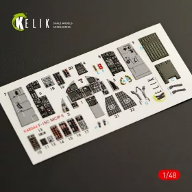   Kelik F-15C MSIP II Eagle interior 3D decals for GWH kit - 3D belsőtér-részletező matricakészlet