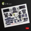 Kelik F-35A Lightning II interior 3D decals for Kitty Hawk / Zimimodel kit - 3D belsőtér-részletező matricakészlet