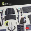 Kelik F-35A Lightning II interior 3D decals for Kitty Hawk / Zimimodel kit - 3D belsőtér-részletező matricakészlet