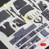 Kelik F-35A Lightning II interior 3D decals for Kitty Hawk / Zimimodel kit - 3D belsőtér-részletező matricakészlet