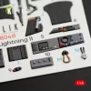 Kelik F-35B Lightning II interior 3D decals for Kitty Hawk / Zimimodel kit - 3D belsőtér-részletező matricakészlet