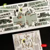 Kelik SU-27UB Flanker interior 3D decals for GWH kit - 3D belsőtér-részletező matricakészlet