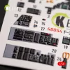 Kelik JASDF F-2B interior 3D decals for Hasegawa kit - 3D belsőtér-részletező matricakészlet