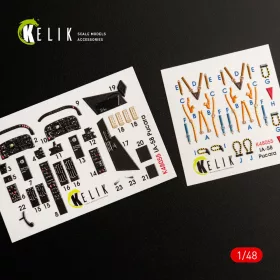   Kelik IA-58 Pucara interior 3D decals for Kinetic kit - 3D belsőtér-részletező matricakészlet