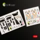Kelik IA-58 Pucara interior 3D decals for Kinetic kit - 3D belsőtér-részletező matricakészlet