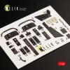 Kelik IA-58 Pucara interior 3D decals for Kinetic kit - 3D belsőtér-részletező matricakészlet