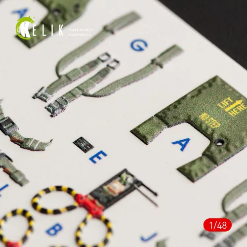 Kelik F-4G interior 3D decals for Meng kit - 3D belsőtér-részletező matricakészlet
