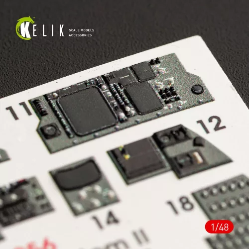 Kelik F-4G interior 3D decals for Meng kit - 3D belsőtér-részletező matricakészlet