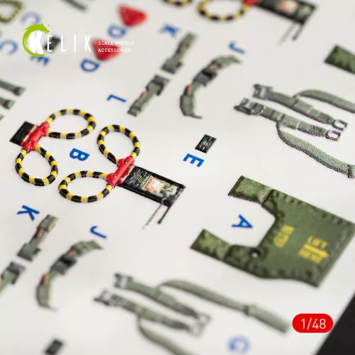 Kelik F-4G interior 3D decals for Meng kit - 3D belsőtér-részletező matricakészlet