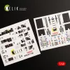 Kelik T-50 ROKAF interior 3D decals for Academy kit - 3D belsőtér-részletező matricakészlet