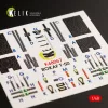 Kelik T-50 ROKAF interior 3D decals for Academy kit - 3D belsőtér-részletező matricakészlet