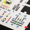 Kelik T-50 ROKAF interior 3D decals for Academy kit - 3D belsőtér-részletező matricakészlet