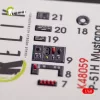 Kelik P-51H Mustang interior 3D decals for Modelsvit kit - 3D belsőtér-részletező matricakészlet